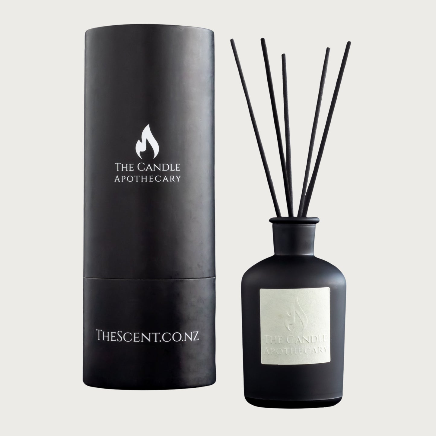 Reed diffuser bottle with presentation box